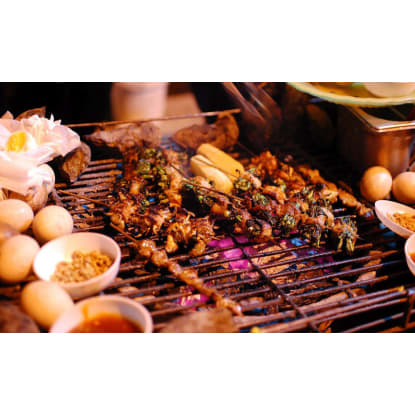 Busy Asian restaurant on busy dining strip next to Monash Uni and racecourse in Caulfield East