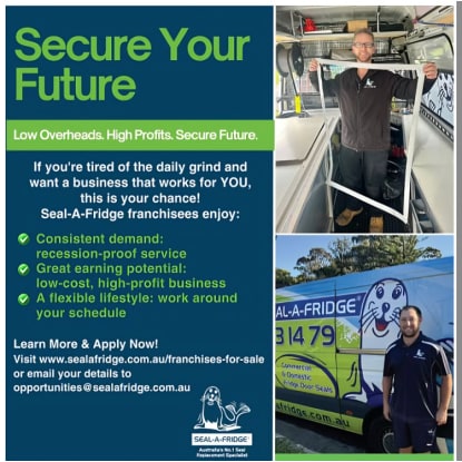 Mobile Commercial and Domestic Fridge Seal Business Opportunity – Victoria