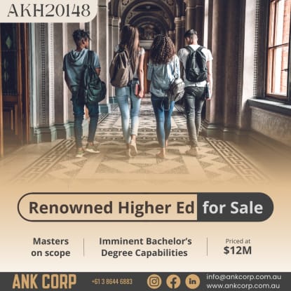 Higher Education for Sale | $12M | AKH20148