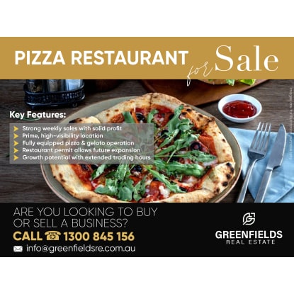 Established and Highly Profitable Pizza Restaurant For Sale | Victoria