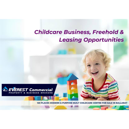 -- UNDER OFFER -- 120 Places Modern & Purpose Built Childcare Centre for Sale In Ballarat
