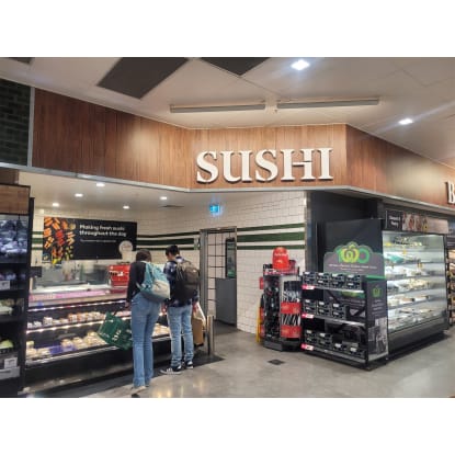 Sushi Takeaway in Woolworths