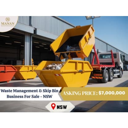 Skip Bin Hire & Waste Management Business for Sale in NSW