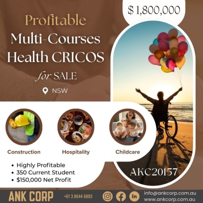 Profitable Multi-Sector CRICOS for Sale | NSW | $1,800,000