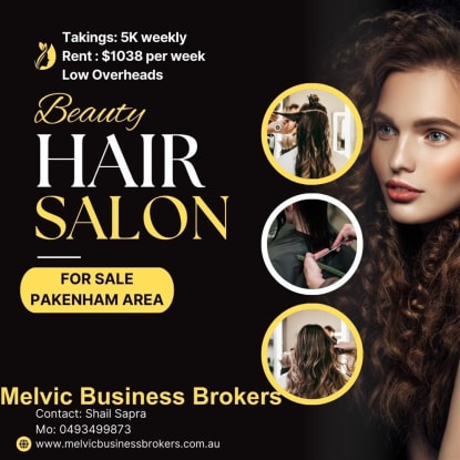 Rare Opportunity  Hair & Beauty Salon 14K Monthly Profit