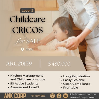 Childcare CRICOS for Sale | NSW | $480,000 | AKC20159