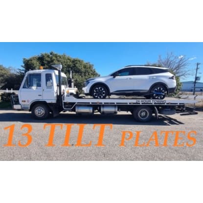 Tow Truck with  13 TILT plates.