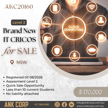 IT CRICOS for Sale | NSW | $170,000 | AKC20160