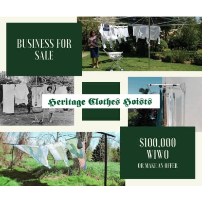 SALE! Established Clothes Hoist Business