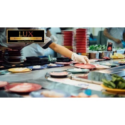 Busy Japanese Sushi Train Restaurant For Sale