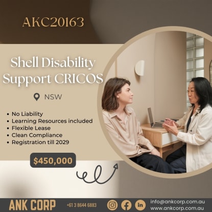 Shell Disability Support CRICOS for Sale | NSW | $450,000