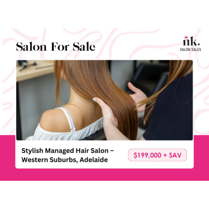 For Sale: Stylish Managed Hair Salon  Western Suburbs, Adelaide