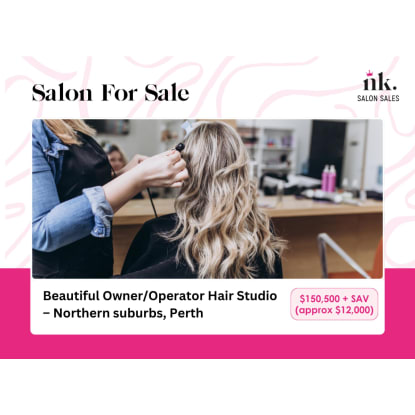 For Sale: Beautiful Owner/Operator Hair Studio  Northern suburbs, Perth