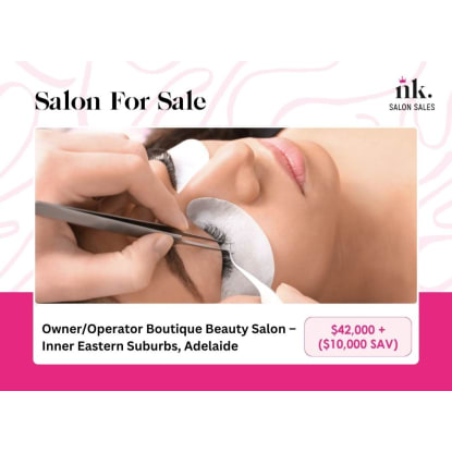 Owner/Operator Boutique Beauty Salon Inner Eastern Suburbs, Adelaide