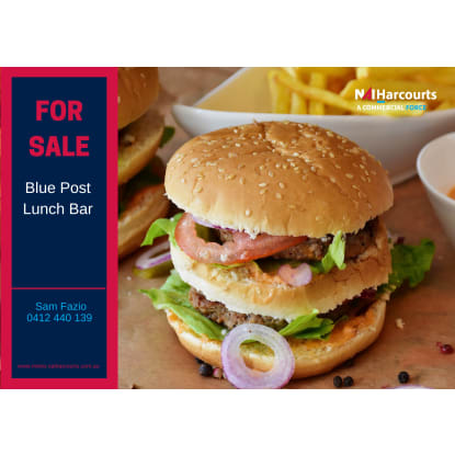 A Lunch Bar not to be missed!