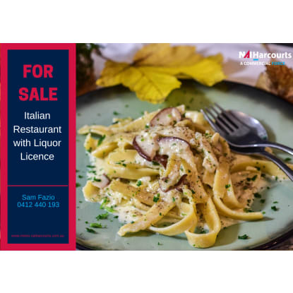 Italian Restaurant with Liquor Licence