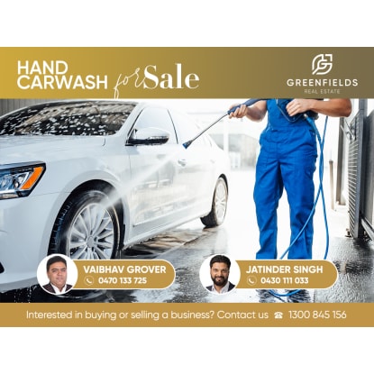 🚗 Hand Car Wash Business for Sale – Western Suburbs 🚗