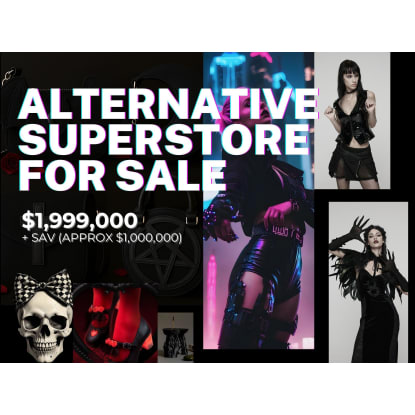 Alternative Superstore For Sale!