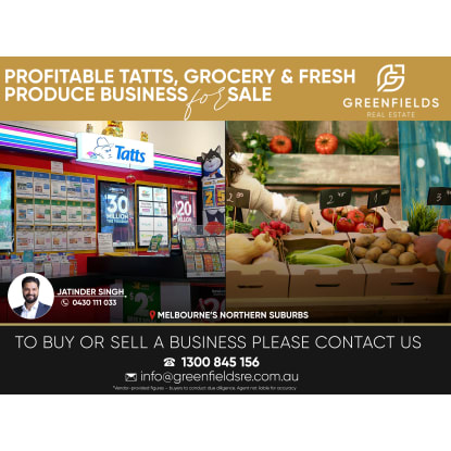 Profitable Tatts, Grocery & Fresh Produce Business – Melbourne’s Northern Suburbs