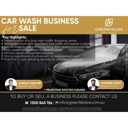 Prime Car Wash Business in a High-Traffic Shopping Centre..!
