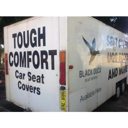 "King of the Road" - Ugg Boot & Seat Cover Mobile Business with fitted trailer