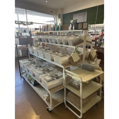 Health Food Store On Busy Main Shopping Strip