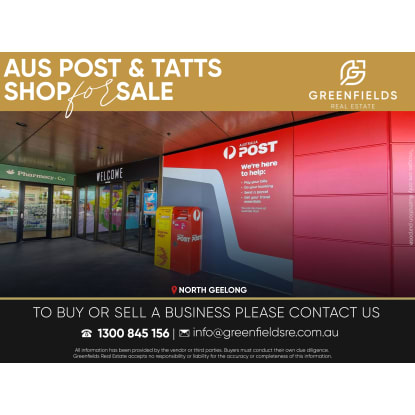 Dual-Service Retail Opportunity – Australia Post & Tatts Shop