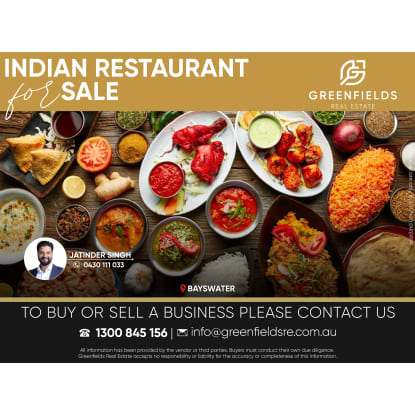 Established Indian Restaurant in VIC
