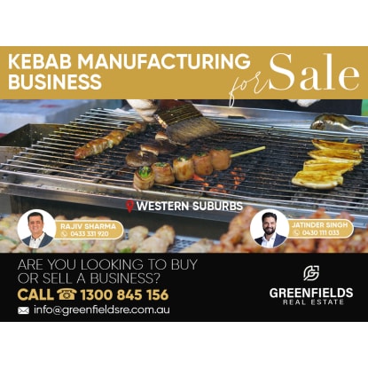 Established Kebab Manufacturing Business | Fully Managed | Strong Weekly Turnover