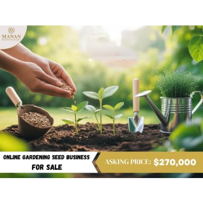 Online Gardening Seed Business for Sale