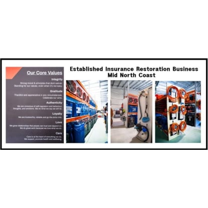Long-Established Insurance Restoration Business Mid North Coast