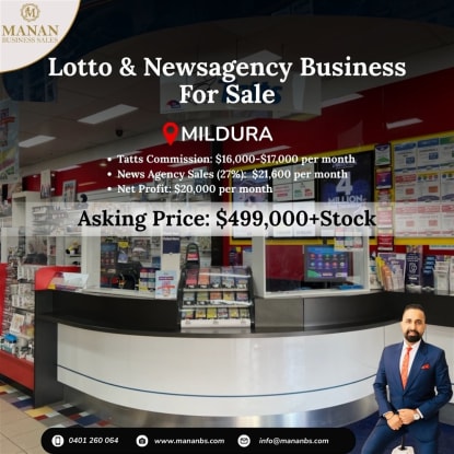Lotto & Newsagency Business for Sale in Mildura