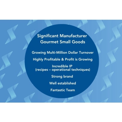 Significant Manufacturer of Well-Known Gourmet Small Goods