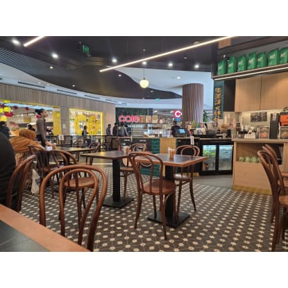 Newly set up cafe and Ice Cream stall, High Point shopping Centre