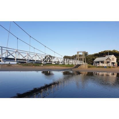 Swing Bridge Cafe Prime waterfront location.