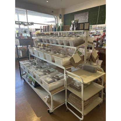 Health Food Store On Busy Main Shopping Strip