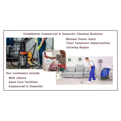 Established Commercial & Domestic Cleaning Business with Minimal Owner Input