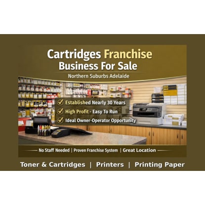 Profitable Long Established Cartridges Franchise Business for sale Northern Suburbs Adelaide