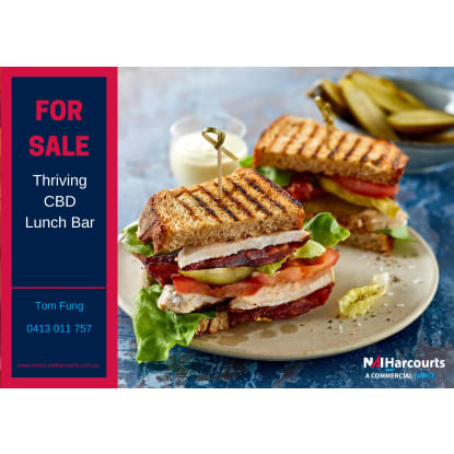 Business For Sale: Thriving Perth CBD Lunch Bar with Alfresco Seating