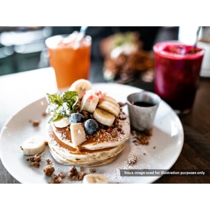 Light-filled cafe in leafy suburb