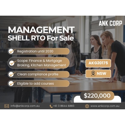 ​Shell Management RTO For Sale | NSW | $220,000 | AKG20175