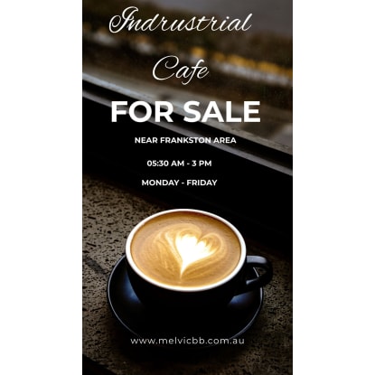 Industrial Cafe Catering Business For Sale Frankston Area