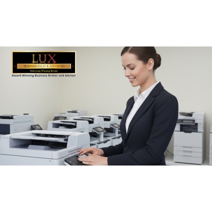Highly Profitable Printer Distribution & Service Business + Commercial Building for Sale