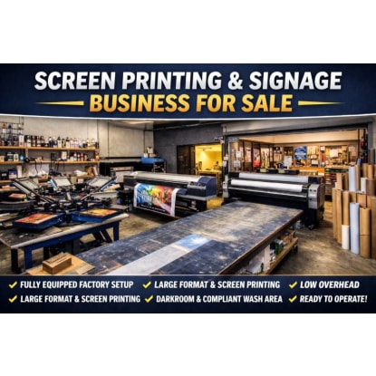 Turnkey Screen Printing & Signage Production Facility