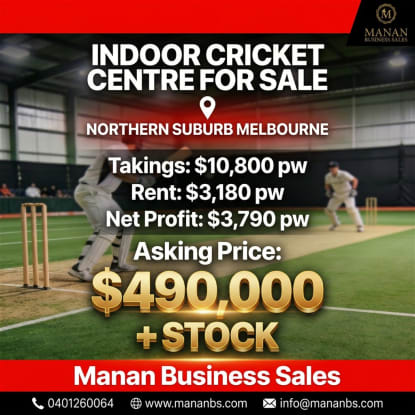 Indoor Cricket Academy for Sale | Northern Melbourne
