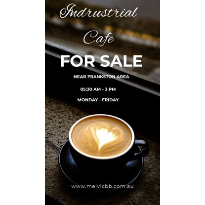 Industrial Cafe Catering Business For Sale Frankston Area