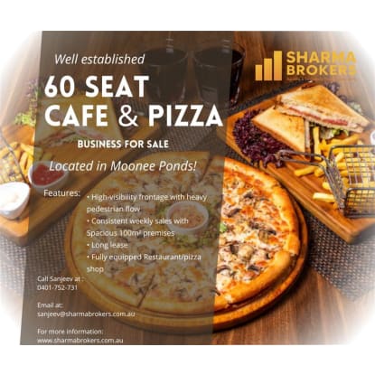 Established Cafe & Pizza Business for Sale - Moonee Ponds!