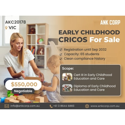 ​Early Childhood CRICOS For Sale | $550,000 | VIC | AKC20178