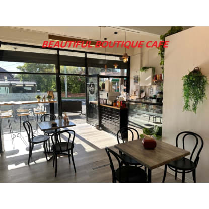 Boutique Cafe with 3 bedroom apartment. ZERO RENT !!