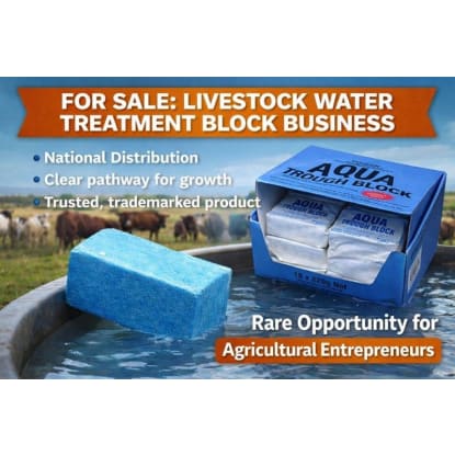 Established Livestock Water Treatment Product National Distribution